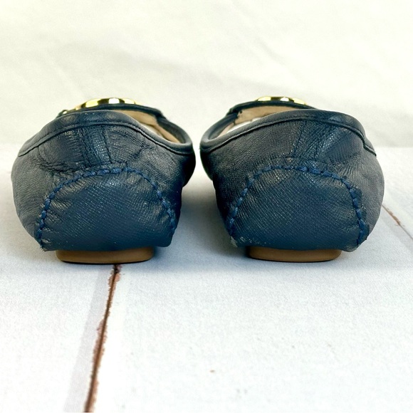 Michael Kors Navy Blue Fulton Moccasin Ballet Flat Size 9.5 - Picture 9 of 15